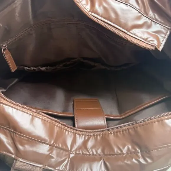 BEIS The Expandable Tote Maple Brown Retired Discontinued Bag Flawed - Picture 11 of 16